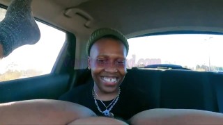 BACKSEAT FUN ! ALMOST GOT CAUGHT !