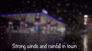 Pinay Wild Pussy On The Road During The Super Typhoon Karding