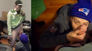 College Freshman on Christmas Break Never stood a Chance inside Heather's Mouth !